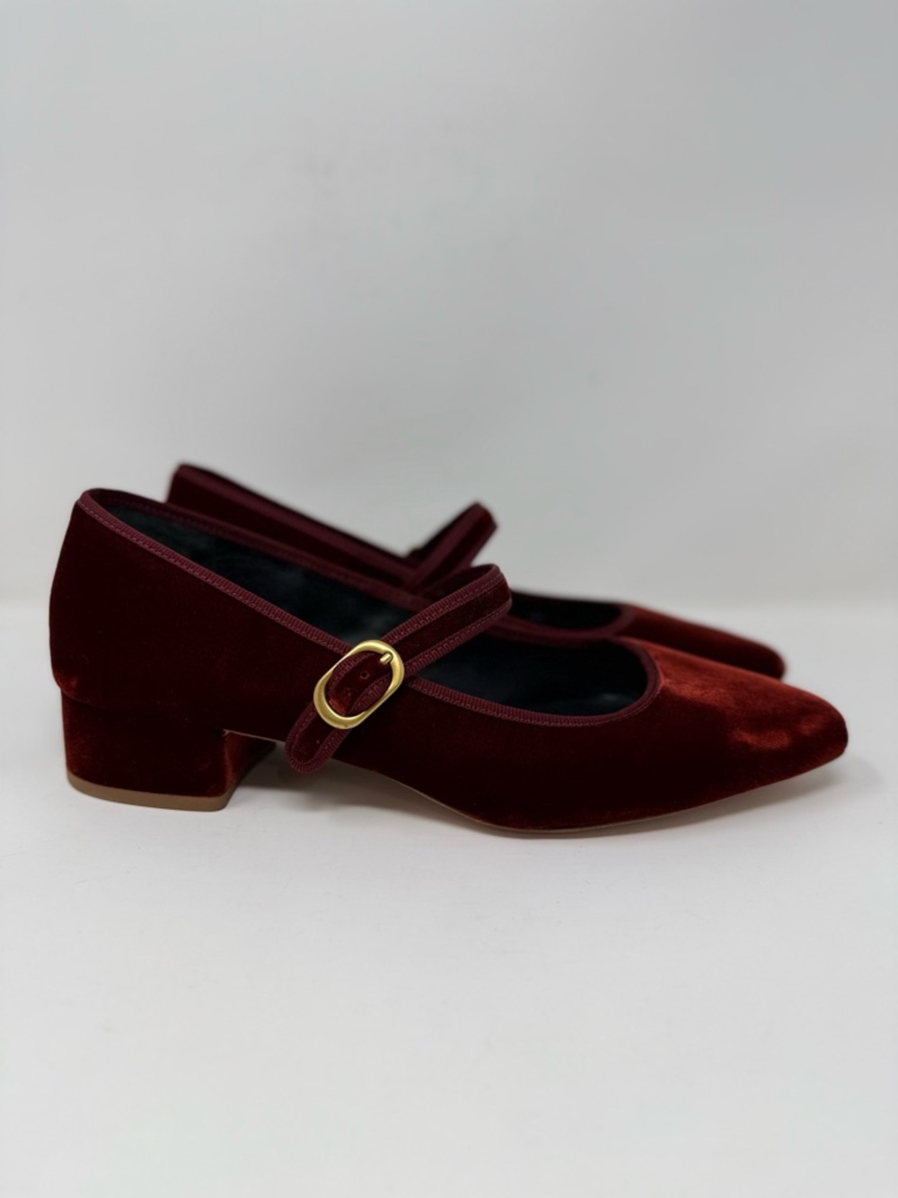 New Veronica Beard Cade Velvet Mary Jane Ballet Pump Sz 10 - Picture 3 of 13